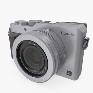 Panasonic Lumix DMC LX100 Digital Camera Silver 3D