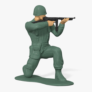 3D model Toy Soldier Crouched Down