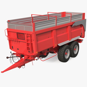 3D Agricultural Tipper Trailer Clean model