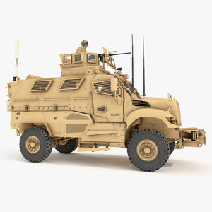 Armored Fighting Vehicle Sandy with Soldiers 3D model