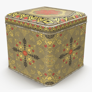 3D Vintage Tea and Coffee Tin 2 model