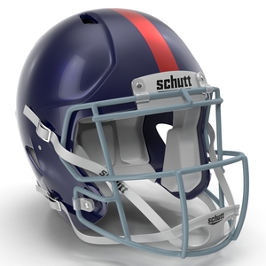 Football Helmet Schutt Blue 3D