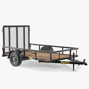 3D Big Tex Utility Trailer model