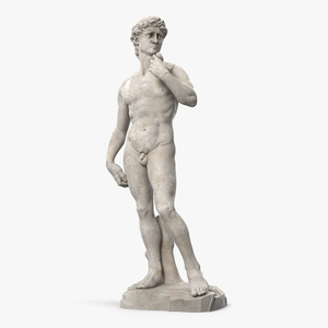 3D David Statue by Michelangelo model