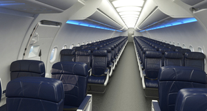 Airbus A321 with Interior and Cockpit Lufthansa 3D