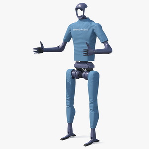 3D model Humanoid Robot with Dexterous Hands