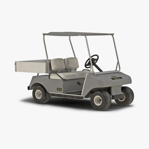 Golf Cart Gray 3D model