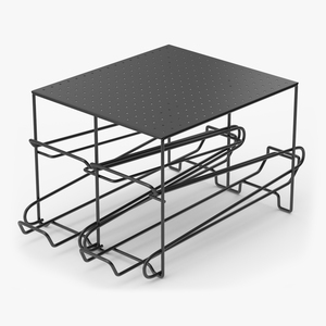 Can Storage Rack for Kitchen Black 3D model