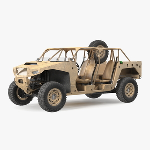 3D Polaris DAGOR A1 Dirt Rigged model