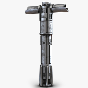 Kylo Ren Lightsaber Used 3D model