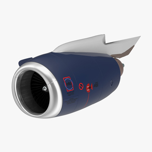 Boeing Turbofan Engine 3D