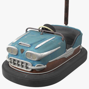 Vintage Rare Bumper Car Gebr Ihle Blue Old 3D