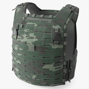 Adjustable Bulletproof Vest 3D