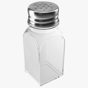 3D model Multipurpose Glass Shaker with Metal Lid