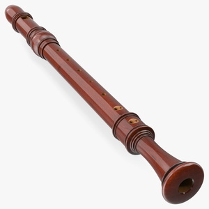 3D Wooden Recorder Flute