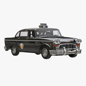 Checker Cab Simple Interior 3D