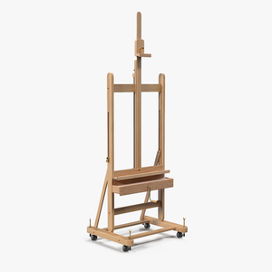 Wooden Studio Easel 3D model