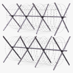 3D model Makeshift Metal Barricade