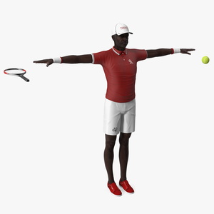 3D model Afro American Grandpa Tennis Style Rigged for Maya