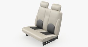 3D model Light Airplane Passenger Seats