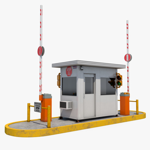 3D Security Guards Booth