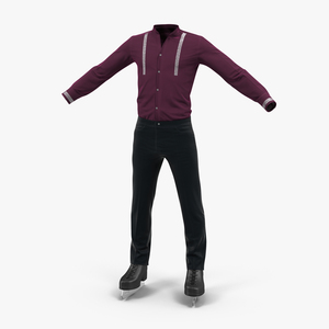 3D Male Figure Skater Costume