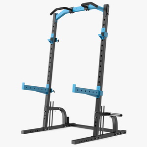 3D Gym Half Rack model