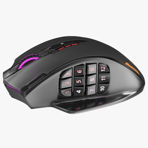 3D model Wireless RGB Gaming Mouse