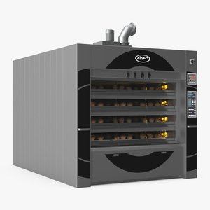 Steam Deck Oven Mondial Forni with Buns 3D model