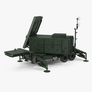 3D model Patriot Radar AN MPQ53 Green Rigged