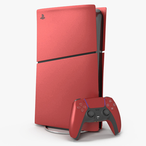 Sony PlayStation 5 Console Volcanic Red 3D model