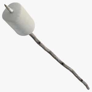 3D model Marshmallow on Stick