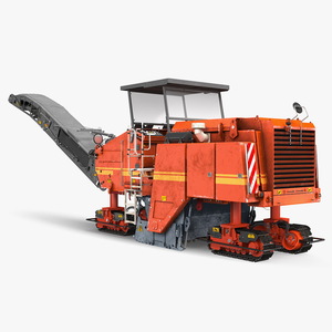 3D Asphalt Milling Machine Dirty Rigged