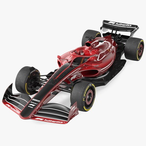 Formula 1 2022 Red Livery Rigged 3D