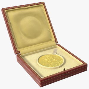 3D Nobel Prize with Box for Physics and Chemistry