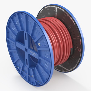 Industrial Cable Spool Reel 3D