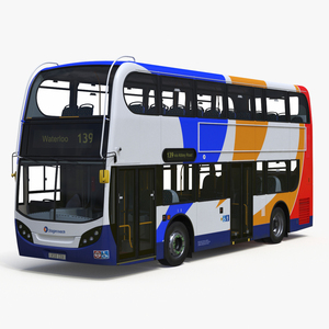 3D Double Decker City Bus Stagecoach Enviro400 model