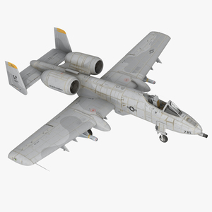 3D model Attack Aircraft A 10 Thunderbolt II