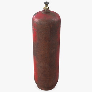 3D Acetylene Gas Cylinder Old