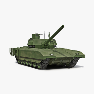 3D Tank T-14 Armata Rigged model