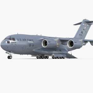 Boeing C17 Globemaster III Cargo Door Open 3D