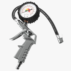 3D Tire Inflator Dial Pressure Gauge Air Compressor model