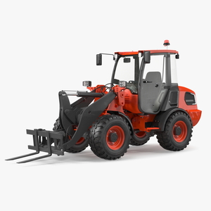 Electric Loader with Pallet Fork 3D