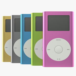 3D iPod Mini Set model