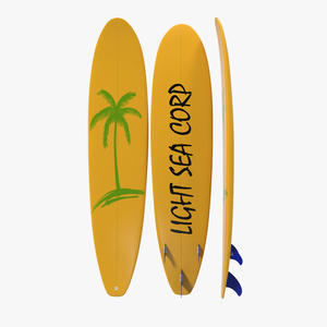 3D Surfboard Longboard 3