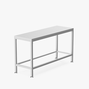 3D model Low Shelf White