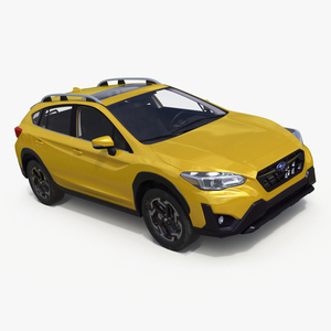 3D Subaru XV SUV 2020 Simplified Yellow