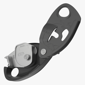 Descender Gri Gri Petzl Black Open 3D model