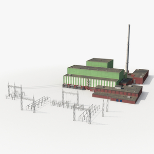 3D Nuclear Power Station