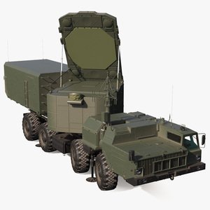 3D model Flap Lid B S300 Missile Guidance Radar Rigged